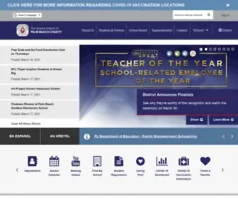 Palmbeachschools.org(The School District of Palm Beach County) Screenshot