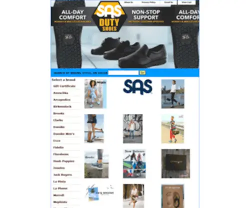 Palmbeachshoes.com(SAS & Selby Shoes) Screenshot