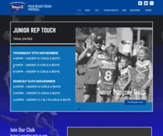 Palmbeachtouch.com(Palm Beach Touch is the most southern Touch Association in Queensland) Screenshot