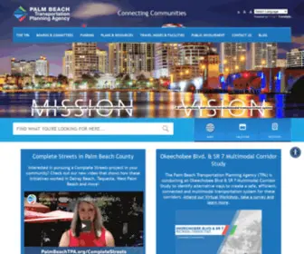 Palmbeachtpa.org(Palm Beach Transportation Planning Agency) Screenshot