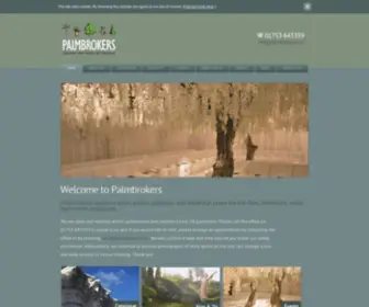 Palmbrokers.com(Trees, plants, greenery and theatrical props for the Film, Television, Retail and Events industries) Screenshot