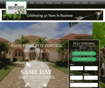 Palmcoastpestcontrol.com(Palm Coast Pest Control) Screenshot