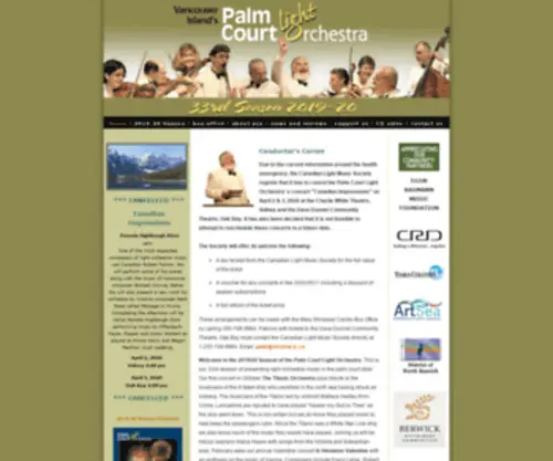 Palmcourtorchestra.com(Palm Court Light Orchestra) Screenshot