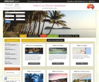 Palmcove.net(Palm Cove Accommodation Direct Owner Deals) Screenshot