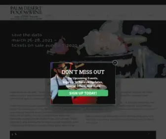 Palmdesertfoodandwine.com(The Palm Desert Food Wine Festival Palm Desert California) Screenshot