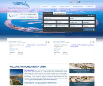 Palmdubaijumeirah.com(Palm Jumeirah Dubai) Screenshot