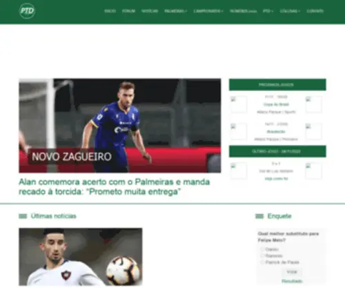 Palmeirastododia.com(Palmeiras Todo Dia) Screenshot