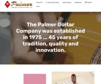 Palmerguitarsusa.com(Palmer Guitar Company website) Screenshot