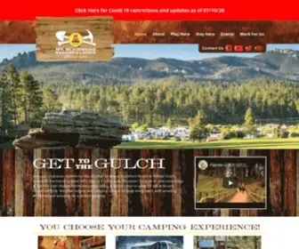 Palmergulch.com(Mount Rushmore Resort at Palmer Gulch) Screenshot