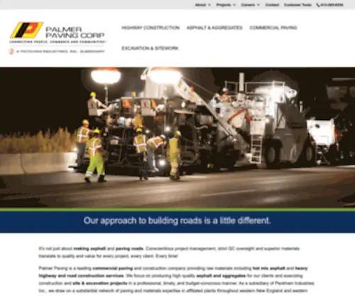 Palmerpaving.com(Palmer Paving Corp) Screenshot