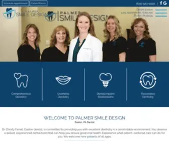 Palmersmiles.com(Dentist Easton) Screenshot