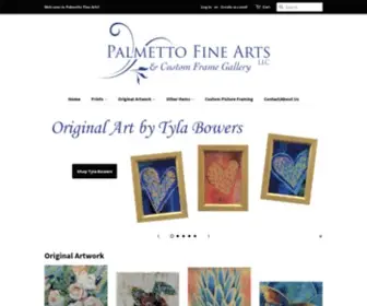 Palmettoarts.com(Palmetto Fine Arts and Custom Frame Gallery) Screenshot