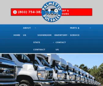 Palmettobussales.com(Palmetto Bus Sales) Screenshot