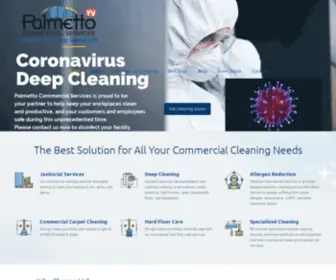 Palmettocommercialservices.com(Commercial Cleaning Columbia SC) Screenshot