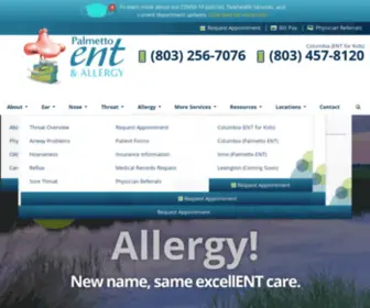 Palmettoentallergy.com(Palmetto ENT & Allergy) Screenshot