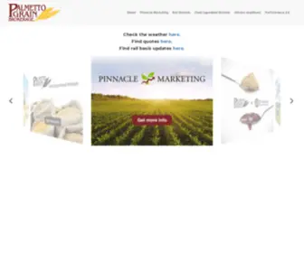 Palmettograin.com(Palmetto Grain Brokerage) Screenshot