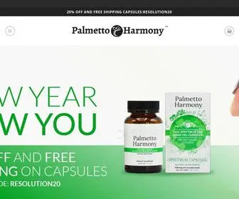 Palmettoharmony.com(Harmony CBD) Screenshot
