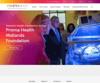 Palmettohealthfoundation.org(Prisma Health Midlands Foundation) Screenshot