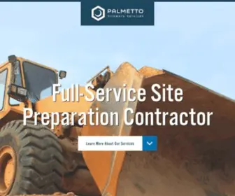 Palmettositeworkservices.com(Palmetto Sitework Services) Screenshot