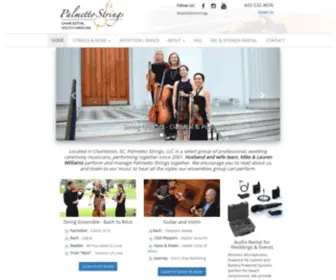 Palmettostrings.com(Palmetto Strings) Screenshot