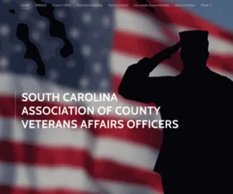 Palmettovets.org(South Carolina Association of County Veterans Affairs Officers) Screenshot