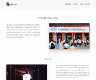 Palmexpo.net(PALM EXPO 2013) Screenshot