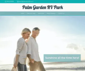 PalmGardenrv.com(Palm Garden RV Park) Screenshot