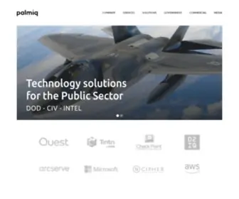 Palmiq.com(Technology Solutions for the Public Sector) Screenshot