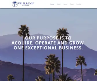 Palmridgecapital.com(Palm Ridge Capital) Screenshot