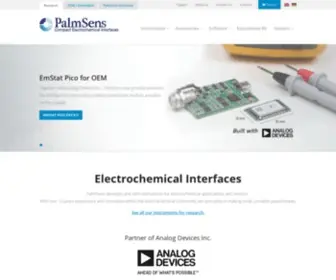 Palmsens.com(Compact Electrochemical Interfaces) Screenshot