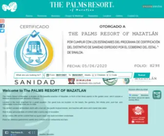 Palmsmazatlan.com.mx(The Palms Resort of Mazatlan) Screenshot