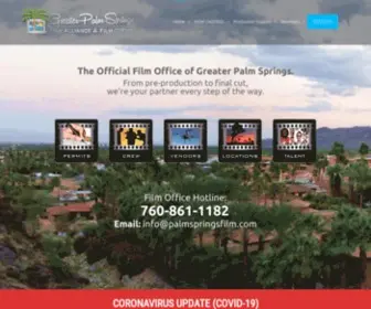 Palmspringsfilm.com(The Official Film Office of Greater Palm Springs) Screenshot
