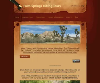 Palmspringshiking.com(Palm Springs Hiking Tours) Screenshot