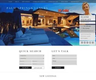 Palmspringsluxuryrealty.com(Palm Springs Luxury Real Estate) Screenshot