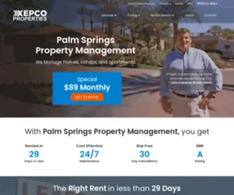Palmspringspropertymanagement.com(Palm Springs Property Management) Screenshot
