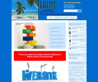 Palmsrental.com(Sales, rentals, repair and calibration of equipment for the environmental clean-up industry) Screenshot