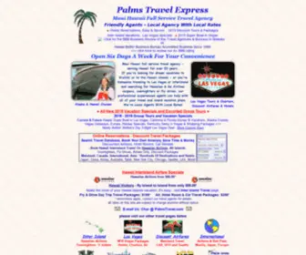 Palmstravel.com(Palms Travel) Screenshot