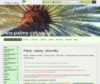 Palmy-Cykasy.sk(Tropické i mrazuvzdorné palmy) Screenshot