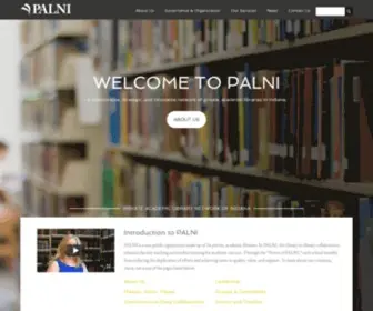 Palni.edu(The Private Academic Library Network of Indiana (PALNI)) Screenshot