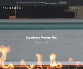 Paloform.com(Modern Fireplaces and Fire Pits) Screenshot