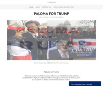 Palomafortrump.com(Paloma for Trump) Screenshot