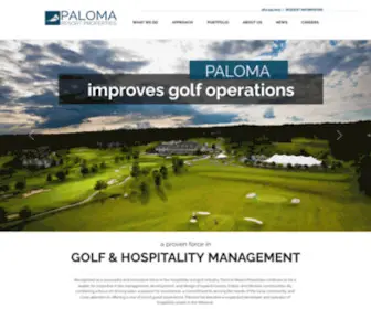 Palomaresorts.com(Paloma Resort Properties) Screenshot