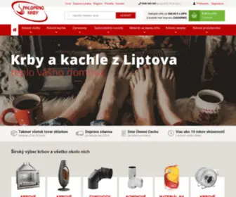 Palomino.sk(Krby, predaj krbov, kachle, komíny) Screenshot