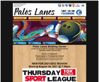 Paloslanes.net(Palos Lanes Bowling Center) Screenshot