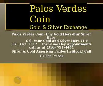 Palosverdescoin.com(Palos Verdes Coin) Screenshot