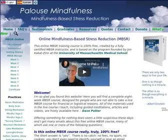Palousemindfulness.com(Online MBSR/Mindfulness (Free)) Screenshot