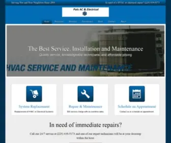 Palsacandelectric.com(Pals AC & Electric) Screenshot