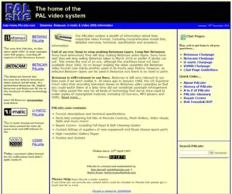 Palsite.info(The home of the PAL video system) Screenshot