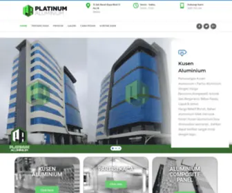 Paluminium.com(Platinum Aluminium Kusen aluminum dan Kontraktor ACP Murah) Screenshot