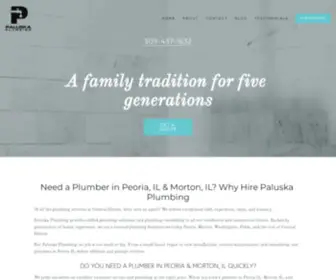 Paluskaplumbing.com(Plumber in Peoria) Screenshot